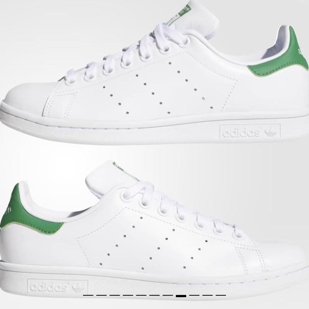 Adidas Stan Smith Classic Trainers Clover and White Sz 5